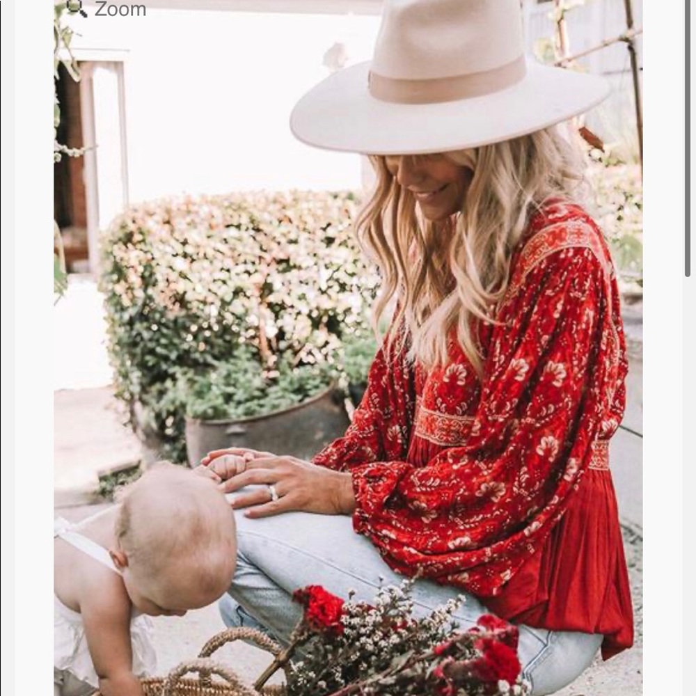 SPOOL 72 red Carmelo Hills Blouse